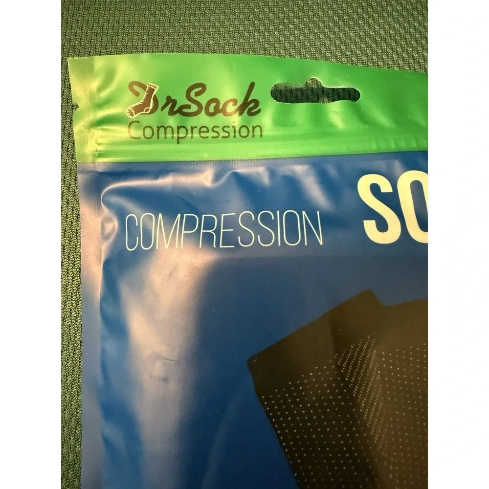Dr.Sock Compression Ankle Soks Lightweight Seamless‎ Flat Heel Cup New